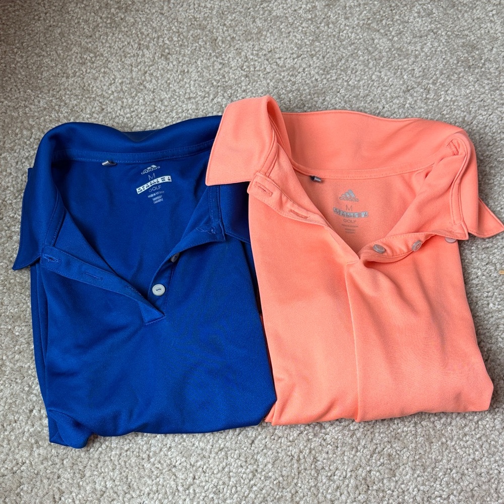 adidas Kids Polo Pack - Royal Blue & Coral